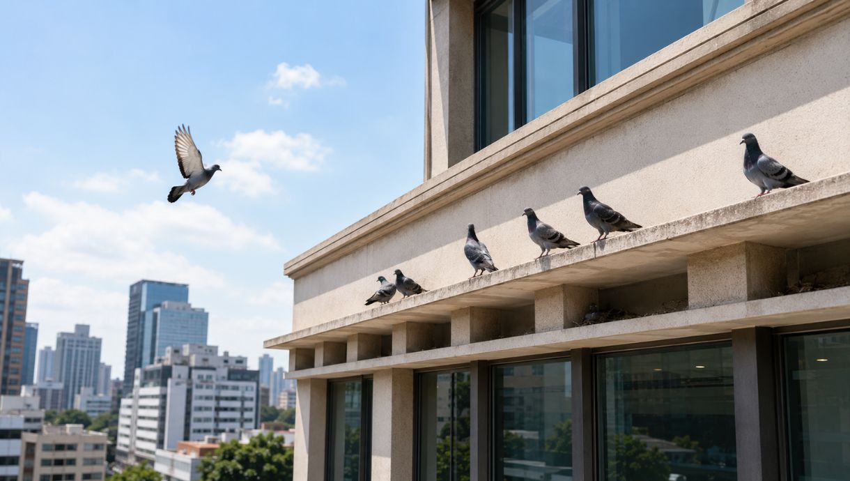 Como espantar pombos do telhado