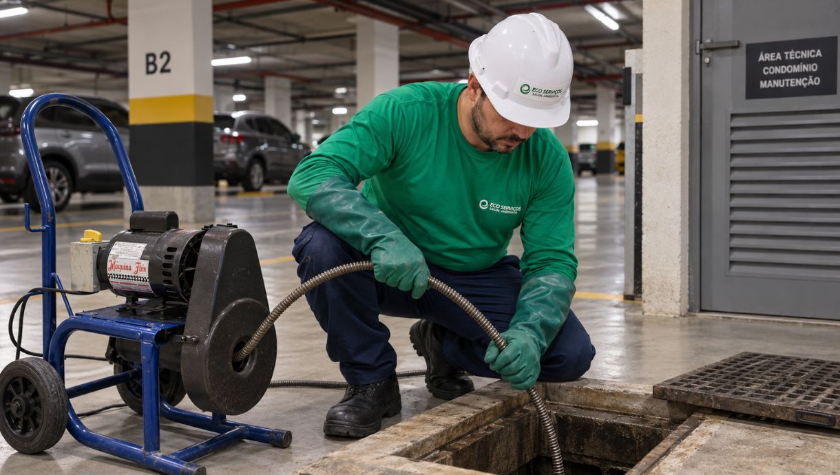 Entupimento de Esgoto em Condomínio
